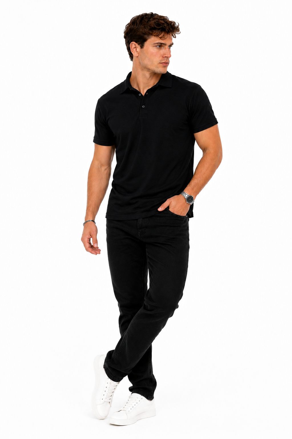 Luvvo Polo Neck Sweat Proof T-Shirt