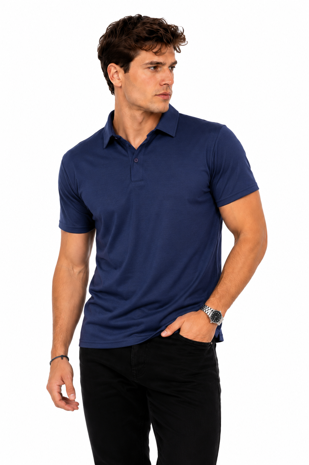 Luvvo Polo Neck Sweat Proof T-Shirt