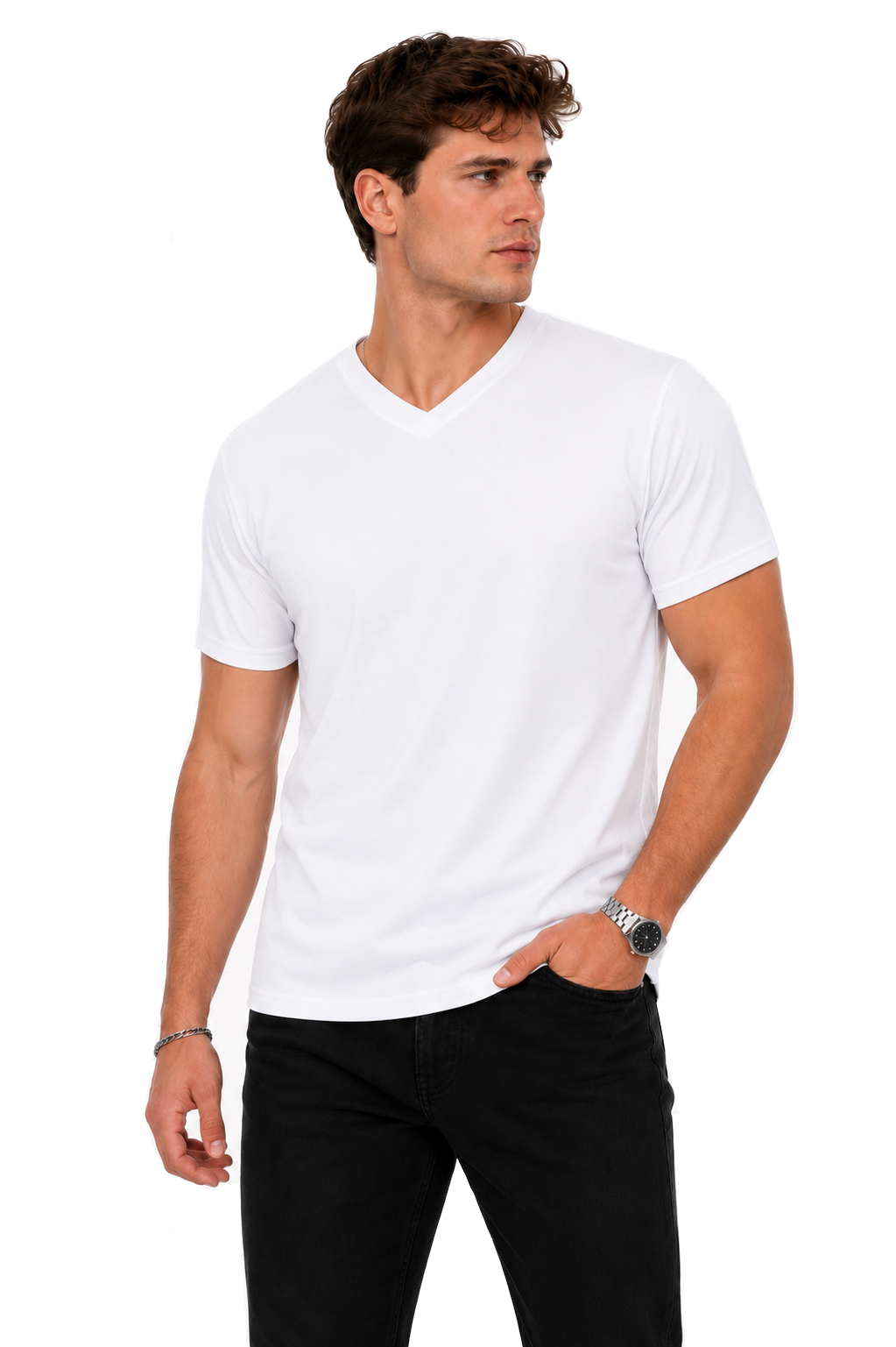 Luvvo V-Neck Sweat-Proof T-Shirt