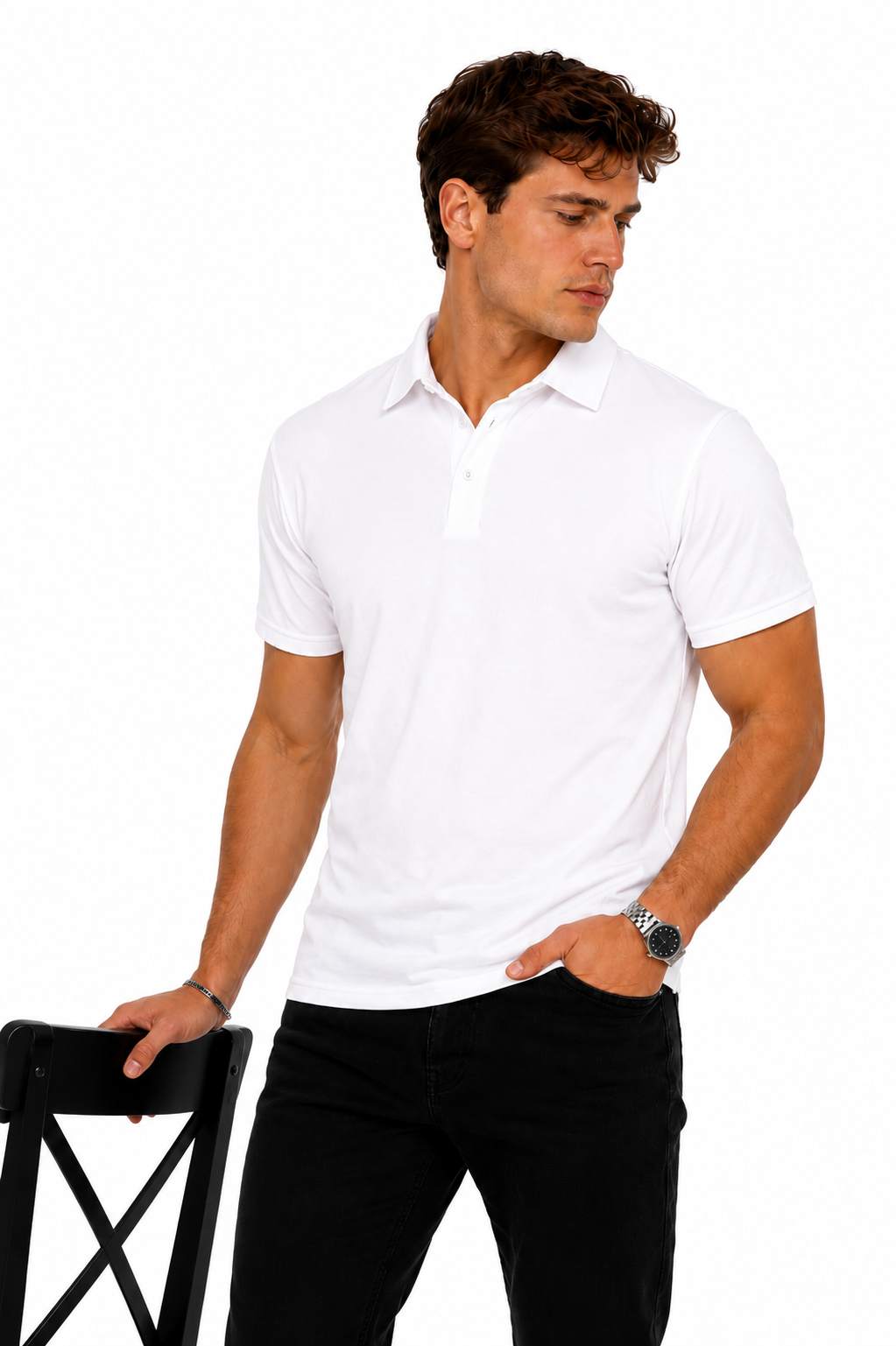Luvvo Polo Neck Sweat Proof T-Shirt