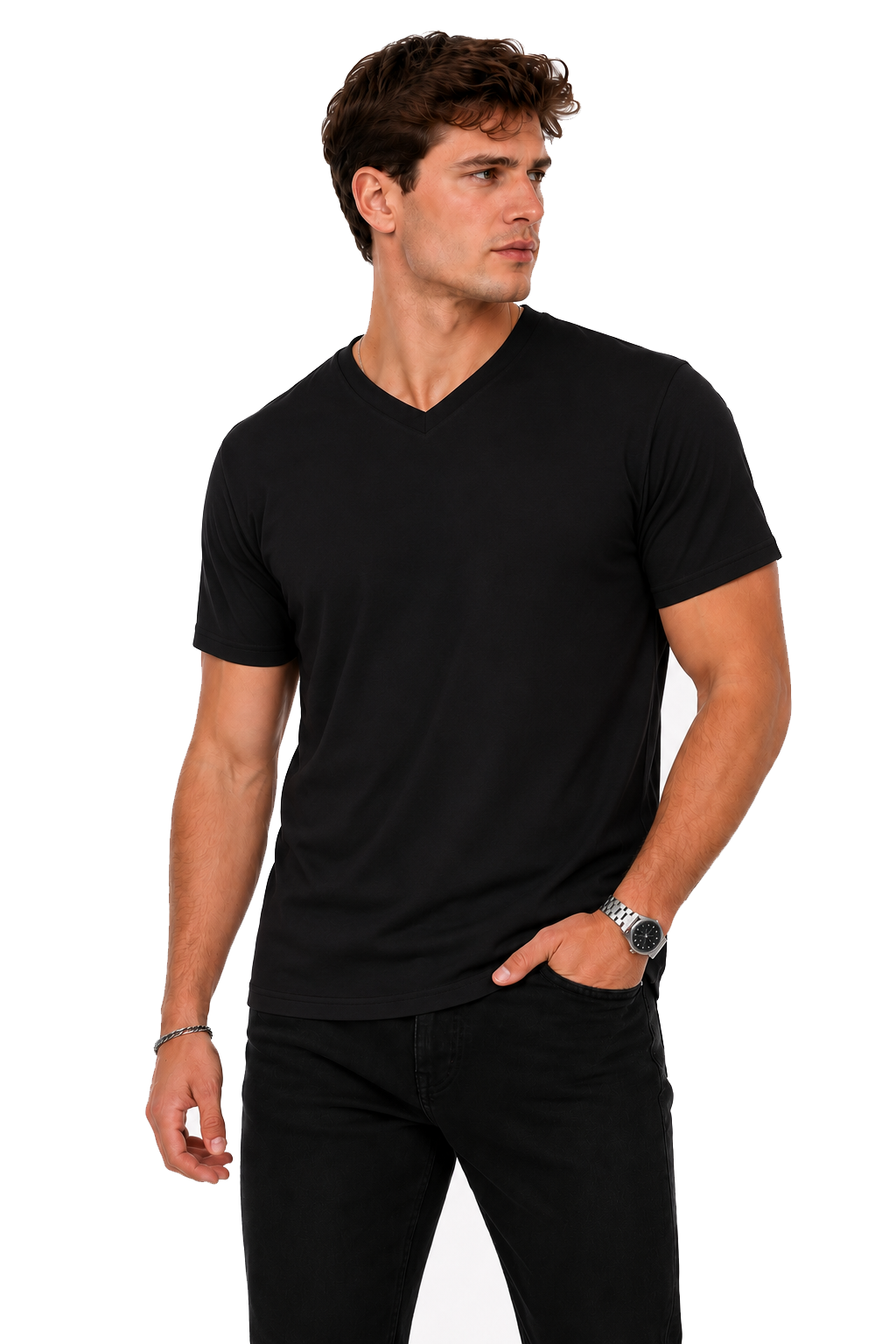 Luvvo V-Neck Sweat-Proof T-Shirt